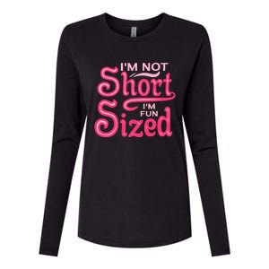 Im Not Short Im Fun Sized Womens Cotton Relaxed Long Sleeve T-Shirt