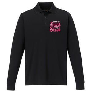 Im Not Short Im Fun Sized Performance Long Sleeve Polo