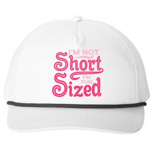 Im Not Short Im Fun Sized Snapback Five-Panel Rope Hat