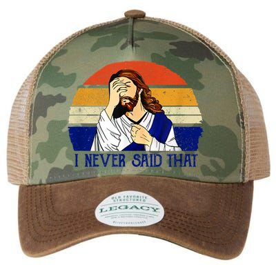 I Never Said That Funny Christian Humor Jesus God Lover Legacy Tie Dye Trucker Hat