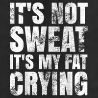 It's Not Sweat It's My Fat Crying 7 Panel Mesh Trucker Snapback Hat