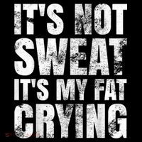 It's Not Sweat It's My Fat Crying Mug