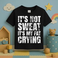 It's Not Sweat It's My Fat Crying Toddler T-Shirt