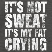 It's Not Sweat It's My Fat Crying Vector Backpack