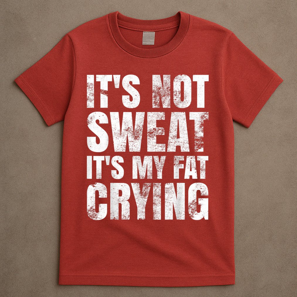 It's Not Sweat It's My Fat Crying T-Shirt