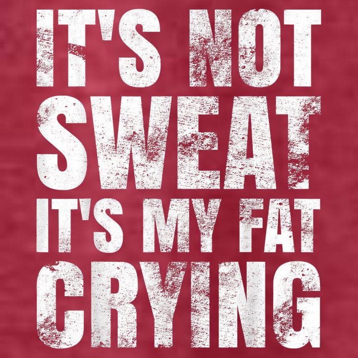 It's Not Sweat It's My Fat Crying Pom Pom 12in Knit Beanie