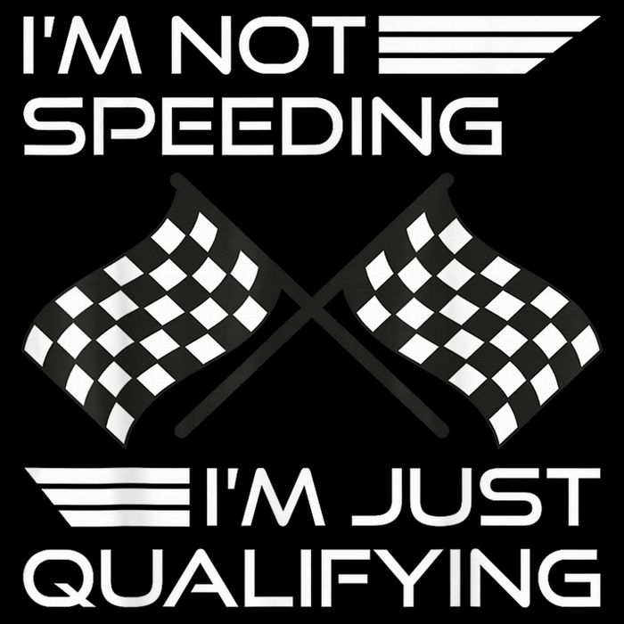 I'm Not Speeding I'm Just Qualifying Driver Wool Snapback Cap