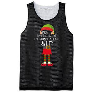 Im Not Short Im Just A Tall Elf Mesh Reversible Basketball Jersey Tank