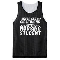 I Never See My Girlfriend Because Shes A Nursing Student Mesh Reversible Basketball Jersey Tank