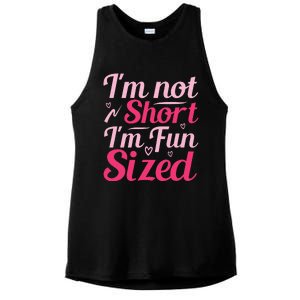 Im Not Short Im Fun Sized Ladies PosiCharge Tri-Blend Wicking Tank