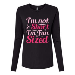 Im Not Short Im Fun Sized Womens Cotton Relaxed Long Sleeve T-Shirt