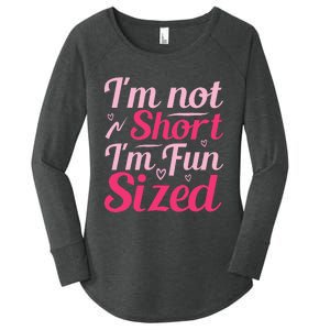 Im Not Short Im Fun Sized Women's Perfect Tri Tunic Long Sleeve Shirt