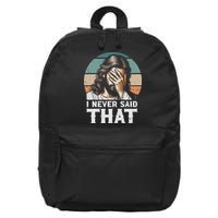 I Never Said That Jesus Meme Funny Christian God Religious 16 in Basic Backpack