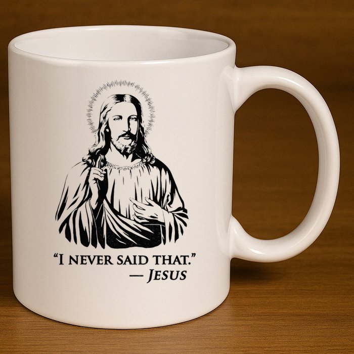 I Never Said That Jesus 11oz C Handle Ceramic Mug