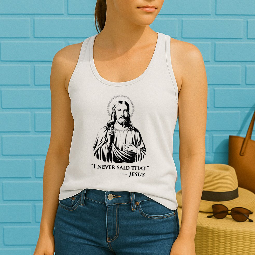 I Never Said That Jesus Womens Tank Top