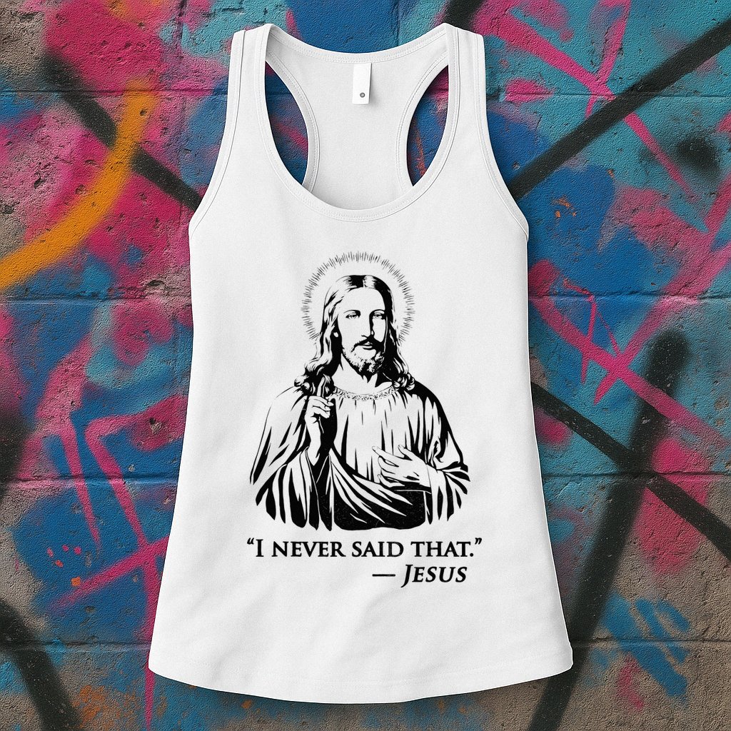I Never Said That Jesus Womens Tank Top