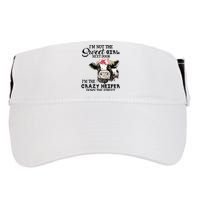 Im Not Sweet Girl Next Door Im The Crazy Heifer Adult Drive Performance Visor