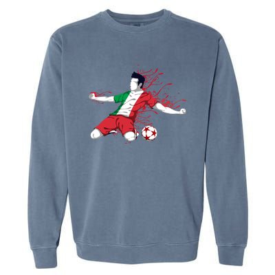 Italy National Soccer Team Jersey Italian Football Gifts Garment-Dyed Sweatshirt