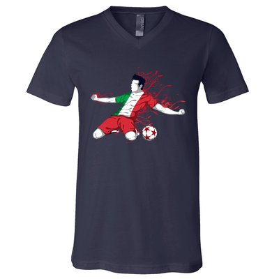 Italy National Soccer Team Jersey Italian Football Gifts V-Neck T-Shirt