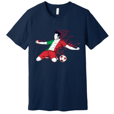 Italy National Soccer Team Jersey Italian Football Gifts Premium T-Shirt