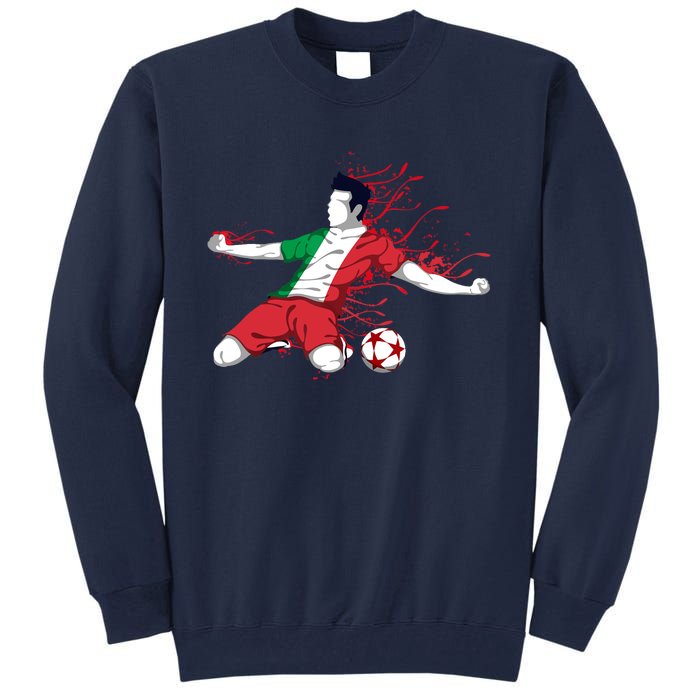 Italy National Soccer Team Jersey Italian Football Gifts Tall Sweatshirt