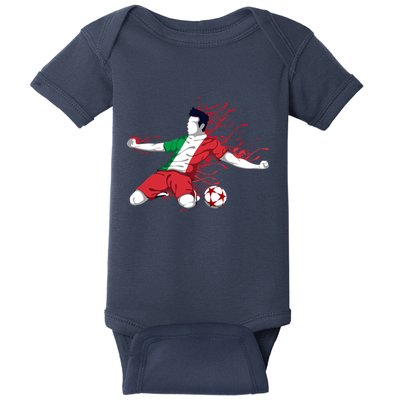 Italy National Soccer Team Jersey Italian Football Gifts Baby Bodysuit