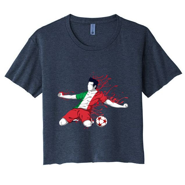 Italy National Soccer Team Jersey Italian Football Gifts Crop Top