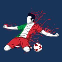 Italy National Soccer Team Jersey Italian Football Gifts Women's V-Neck T-Shirt
