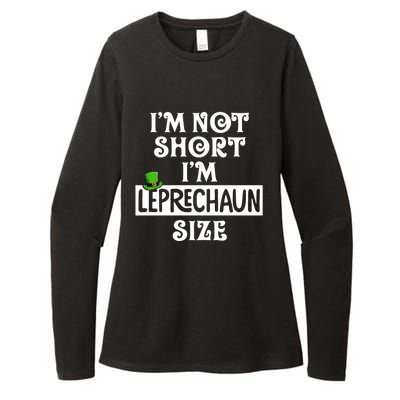 I'm Not Short I'm Leprechaun Size Funny St Patrick's Day Gift Womens CVC Long Sleeve Shirt