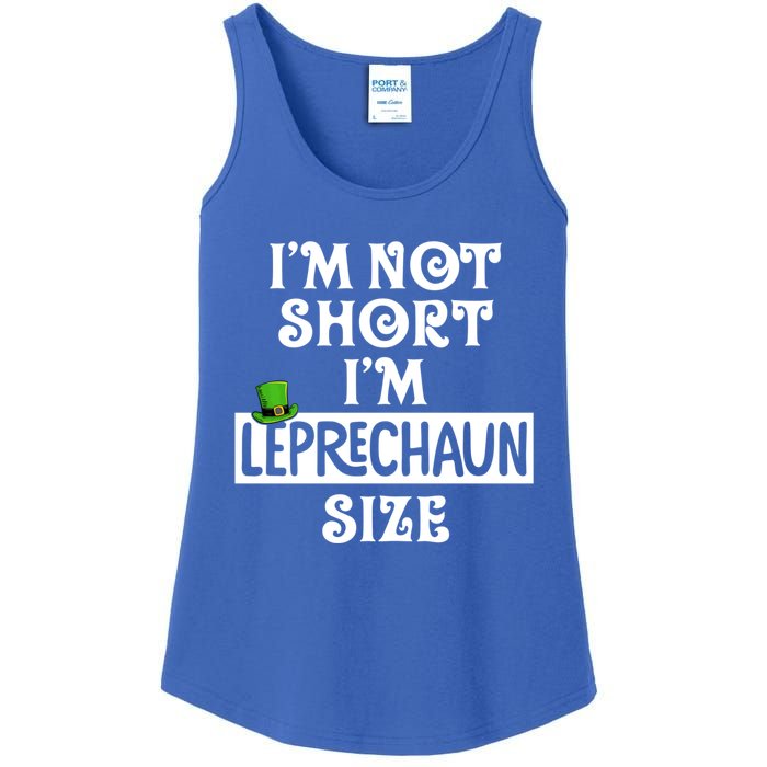 I'm Not Short I'm Leprechaun Size Funny St Patrick's Day Gift Ladies Essential Tank