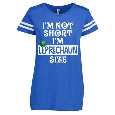 I'm Not Short I'm Leprechaun Size Funny St Patrick's Day Gift Enza Ladies Jersey Football T-Shirt