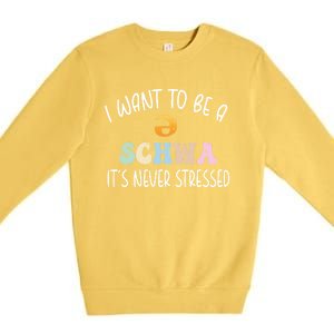 ItS Never Stressed Science Of Reading Meaningful Gift Premium Crewneck Sweatshirt