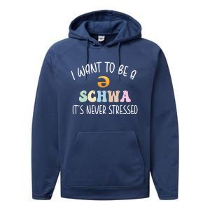 ItS Never Stressed Science Of Reading Meaningful Gift Performance Fleece Hoodie