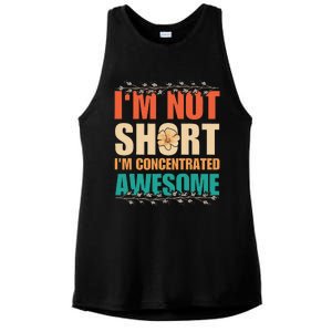 IM Not Short IM Just Concentrated Awesome Funny Ladies PosiCharge Tri-Blend Wicking Tank