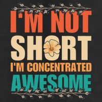 IM Not Short IM Just Concentrated Awesome Funny Adult Drive Performance Visor
