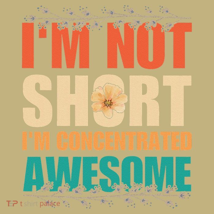 IM Not Short IM Just Concentrated Awesome Funny T-Shirt