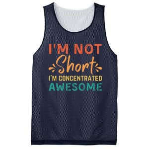 IM Not Short IM Just Concentrated Awesome Funny Mesh Reversible Basketball Jersey Tank