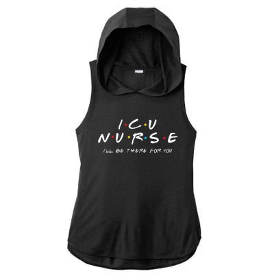 ICU Nurse Sweat For Men And Women Ladies PosiCharge Tri-Blend Wicking Draft Hoodie Tank