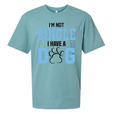 I'm Not Single I Have A Dog Sueded Cloud Jersey T-Shirt