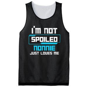 I'm Not Spoiled NONNIE Just Loves Me Funny Gaming Family  Mesh Reversible Basketball Jersey Tank