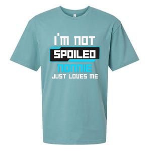 I'm Not Spoiled NONNIE Just Loves Me Funny Gaming Family  Sueded Cloud Jersey T-Shirt