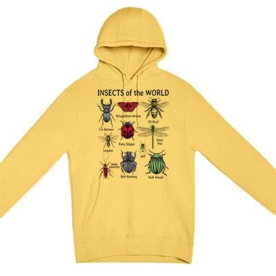 Insects Of The World Premium Pullover Hoodie