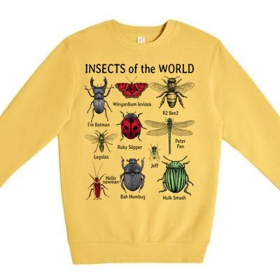 Insects Of The World Premium Crewneck Sweatshirt