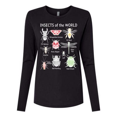 Insects Of The World Womens Cotton Relaxed Long Sleeve T-Shirt