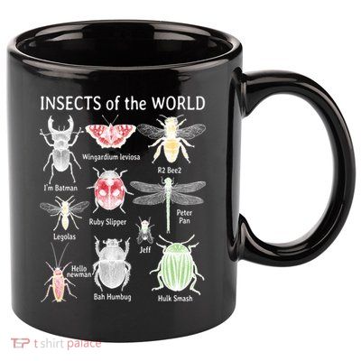 Insects Of The World 11oz C Handle Ceramic Mug