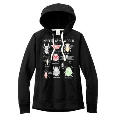 Insects Of The World Women's Fleece Hoodie