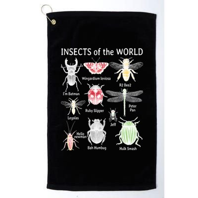 Insects Of The World Platinum Collection Golf Towel