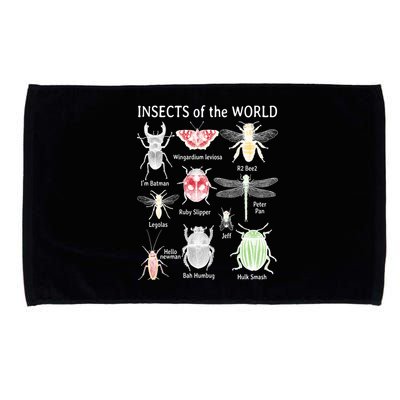 Insects Of The World Microfiber Hand Towel