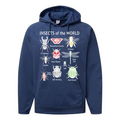 Insects Of The World Performance Fleece Hoodie