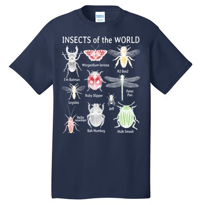 Insects Of The World Tall T-Shirt